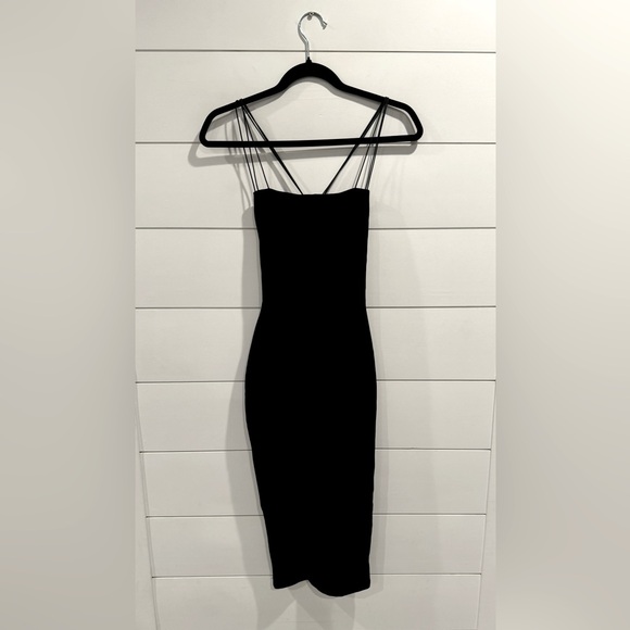 NWT Nookie black 2 way Trinity midi dress - Picture 3 of 7